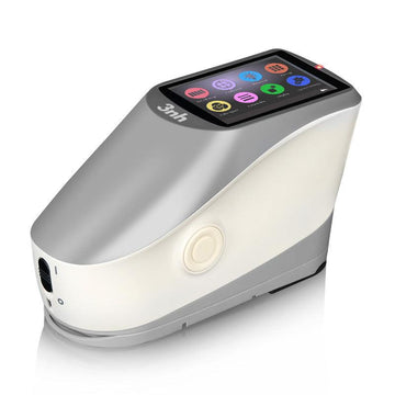 Front view of the YS4580 Grating Spectrophotometer, showing the display and measurement aperture.